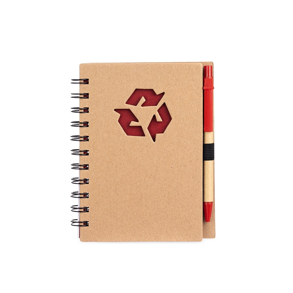 CADERNO ECOLÓGICO COM CANETA