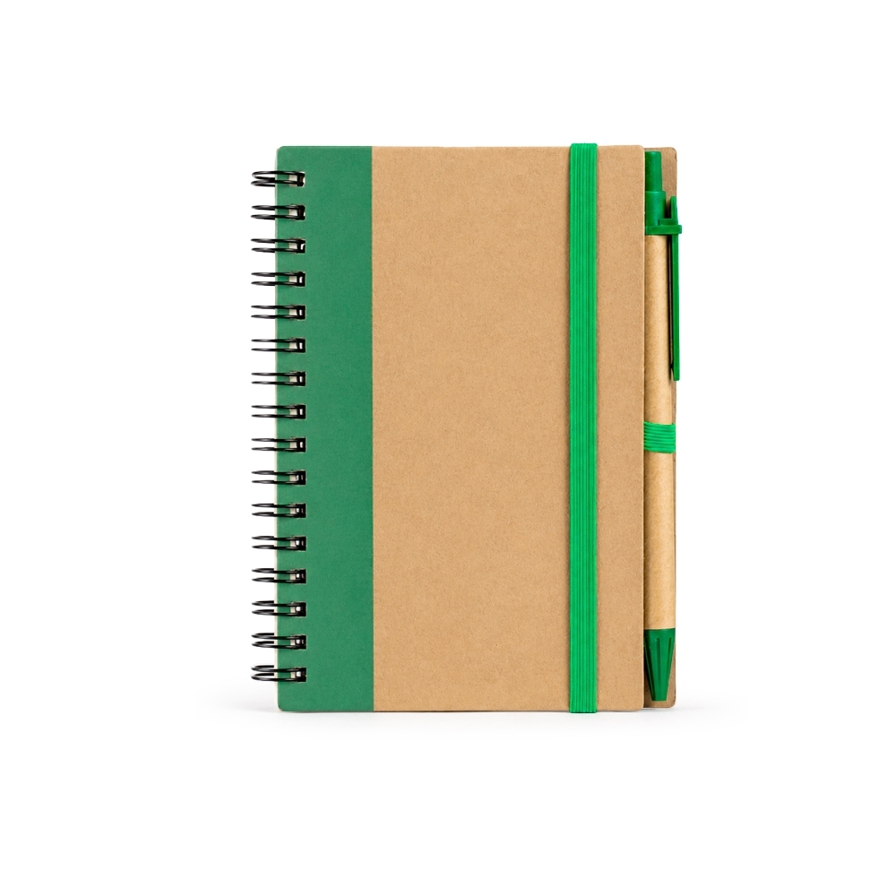 CADERNO ECOLÓGICO COM CANETA