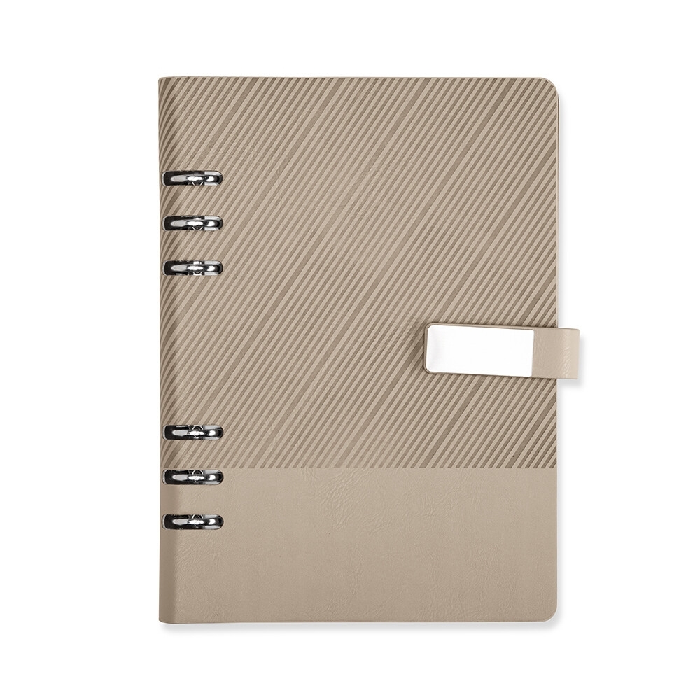 CADERNO FICHÁRIO COURO SINTÉTICO