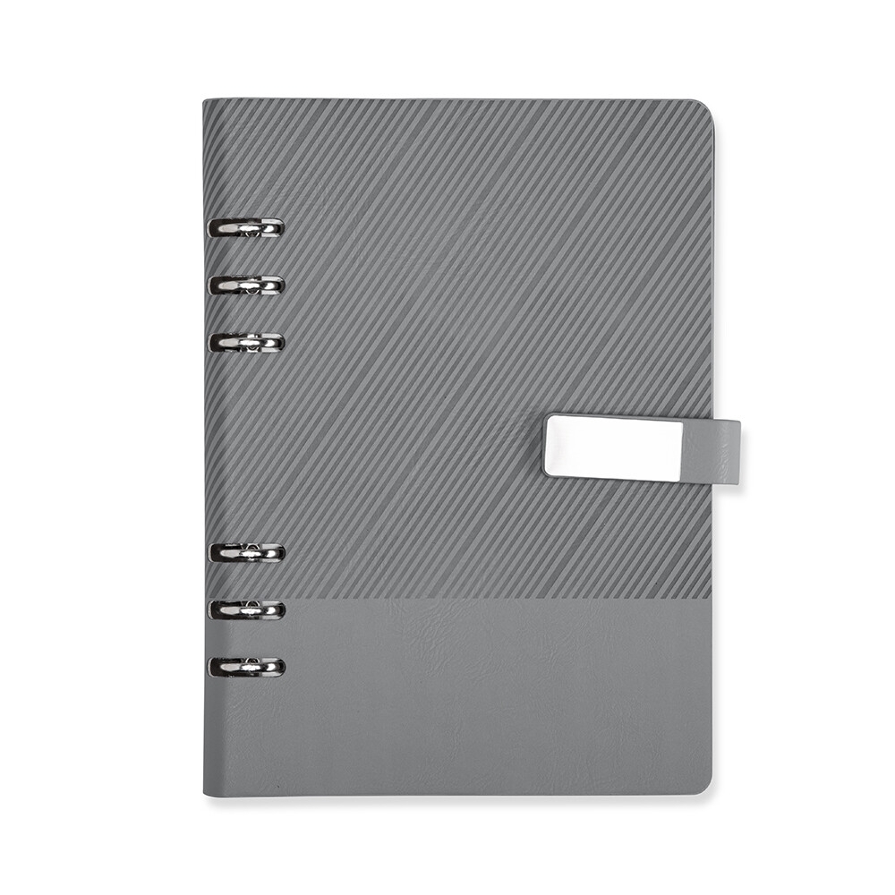 CADERNO FICHÁRIO COURO SINTÉTICO