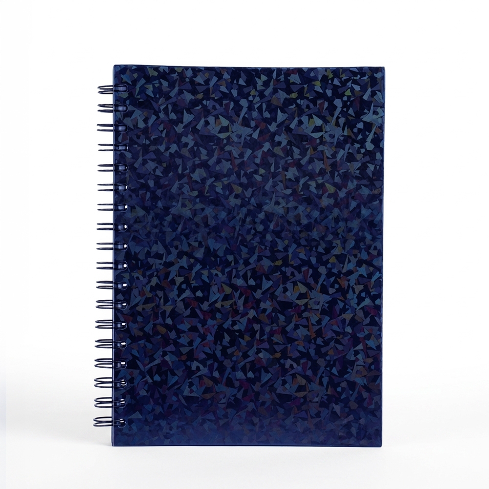 CADERNO HOLOGRÁFICO COM PAUTA
