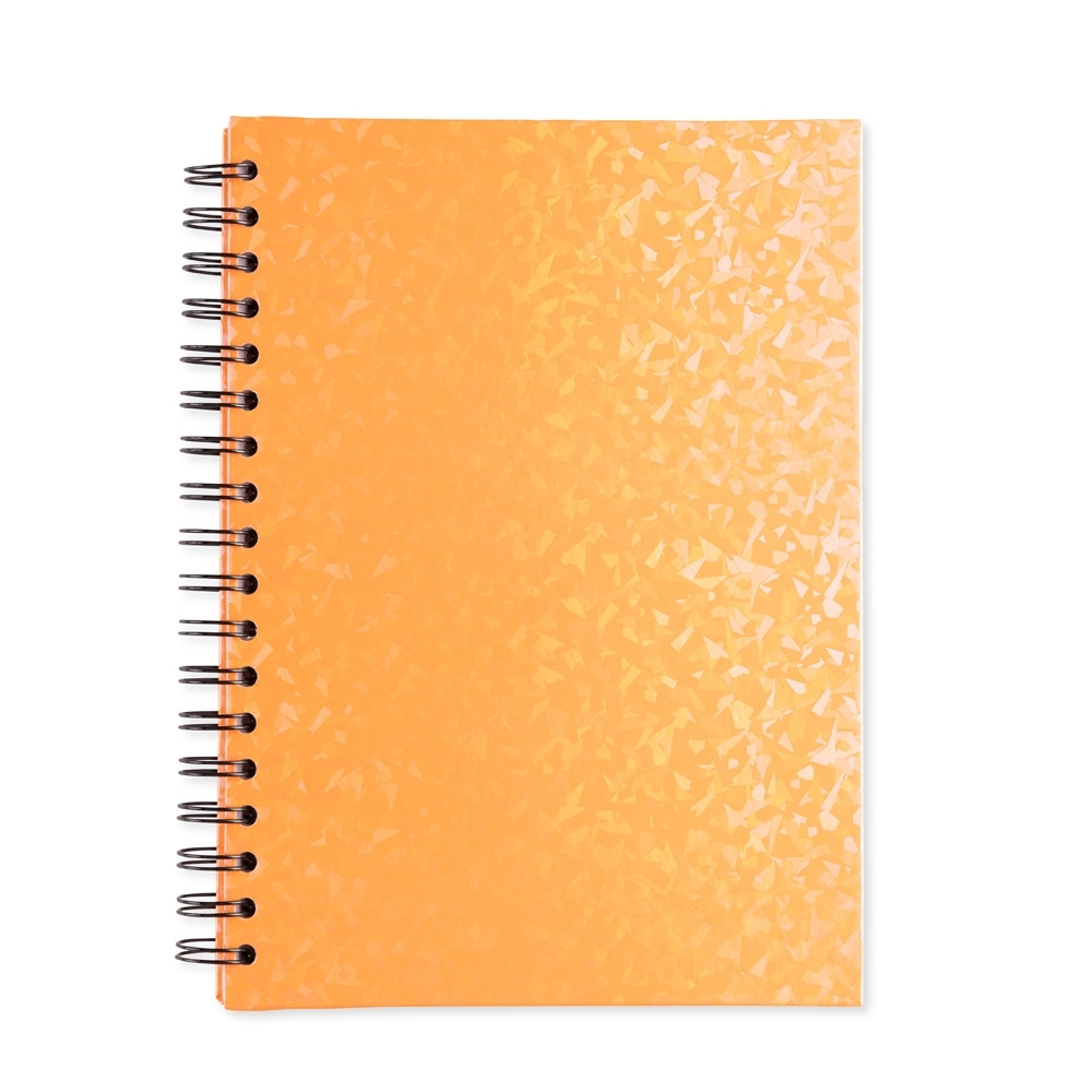 CADERNO HOLOGRÁFICO COM PAUTA