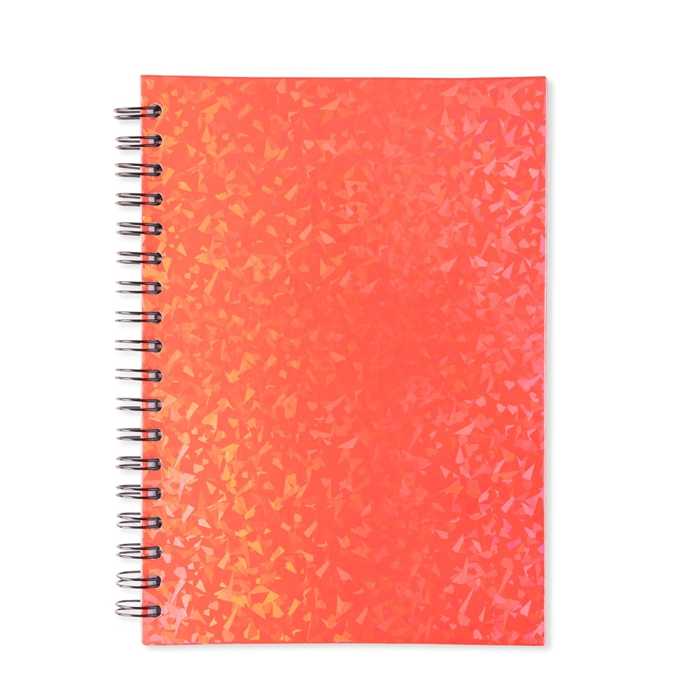 CADERNO HOLOGRÁFICO COM PAUTA