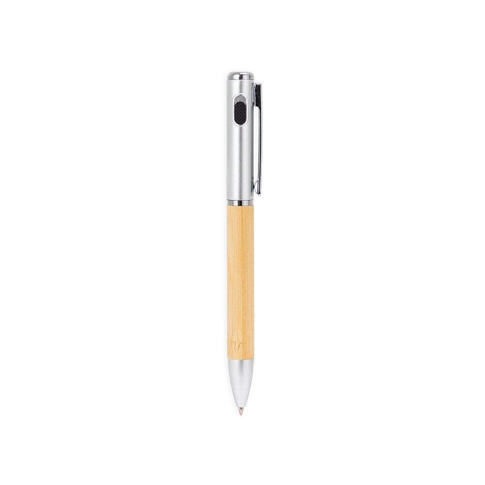 CANETA BAMBU COM LANTERNA