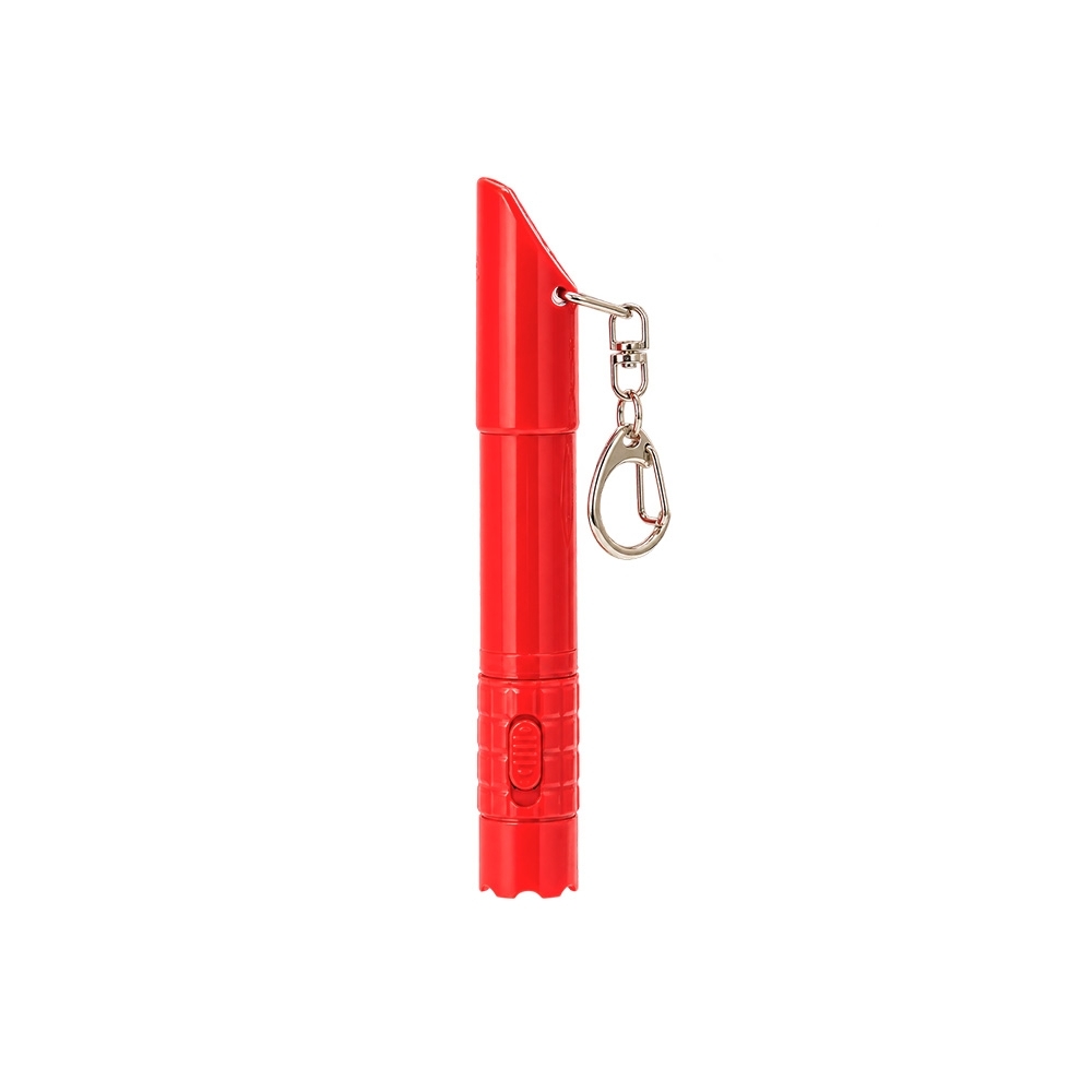 CANETA PLÁSTICA COM LANTERNA E APITO