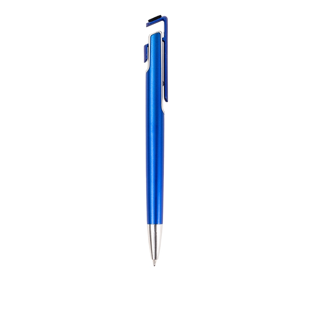 CANETA PLÁSTICA COM SUPORTE PARA CELULAR
