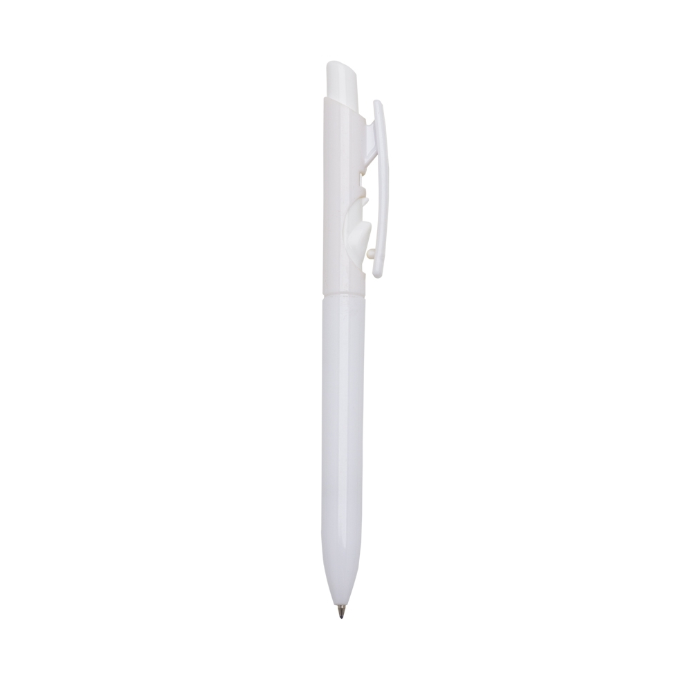 CANETA PLÁSTICA LEITOSA 