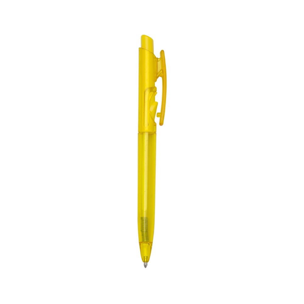CANETA PLÁSTICA TRANSLUCIDA