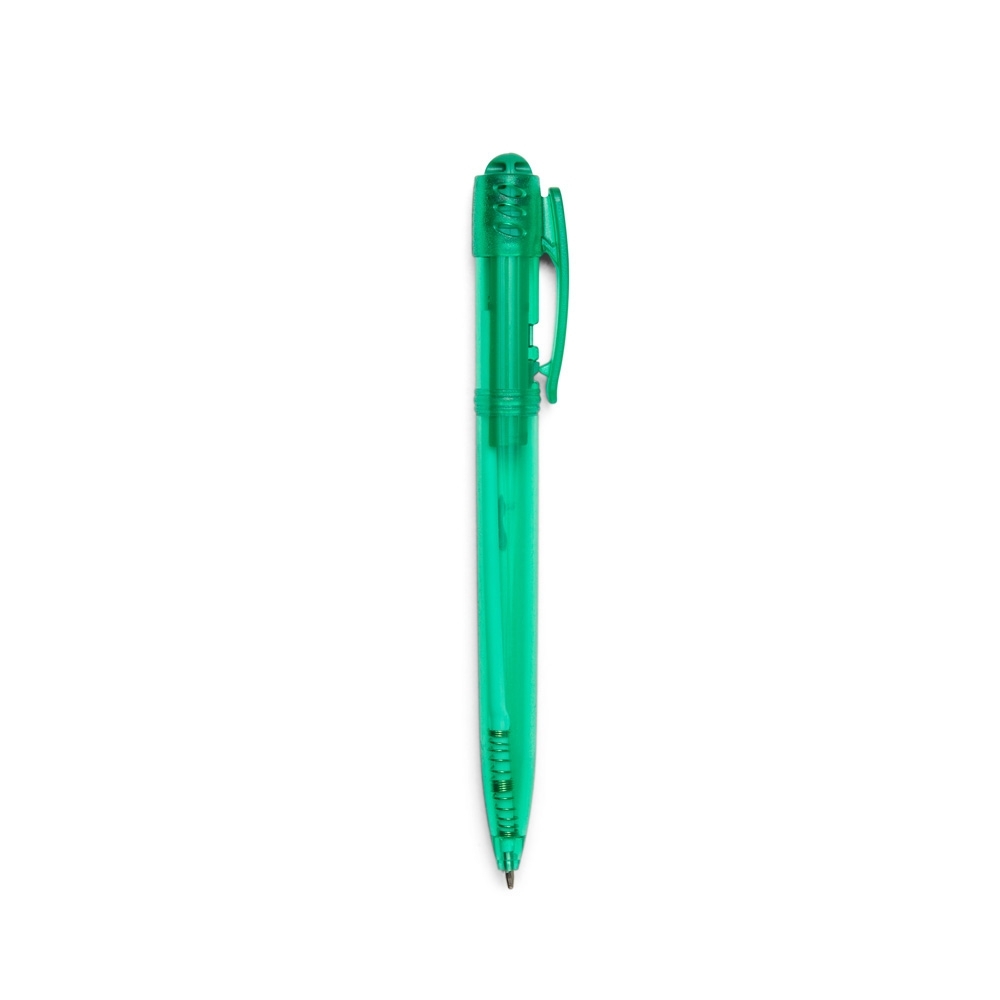 CANETA PLASTICA TRANSLUCIDA