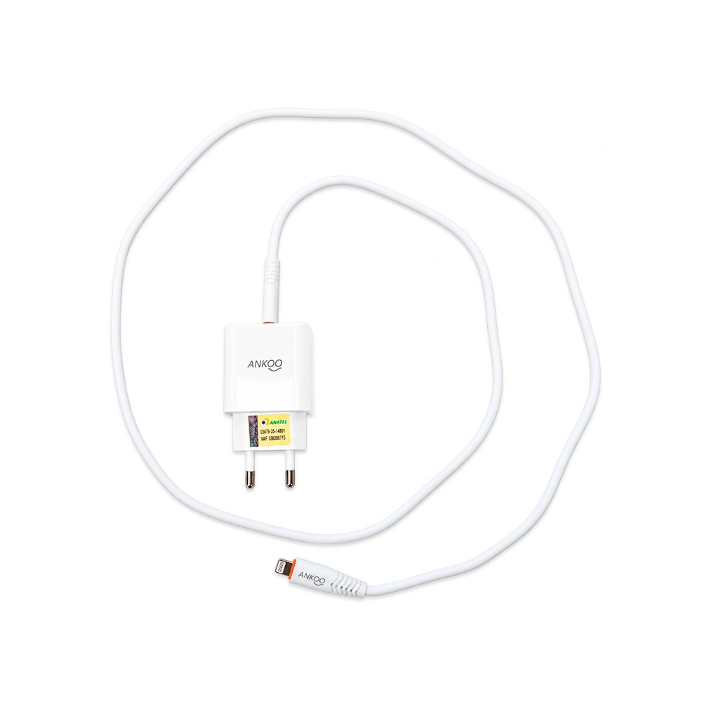 CARREGADOR USB-C E CABO LIGHTNING ANKOO