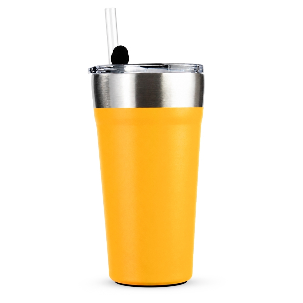 COPO TÉRMICO COM CANUDO 550ML