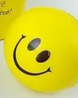 Bolinha anti stress, amarelo, 1 gravação 1 cor