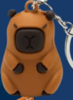 Chaveiro temático capivara  (3D)