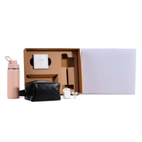 KIT GARRAFA, NECESSAIRE E FONE - 3 PÇS