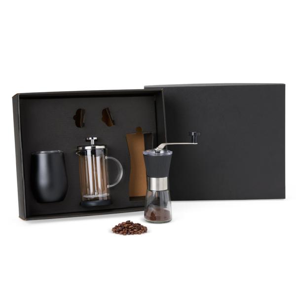 KIT PARA CAFÉ COM COPO TÉRMICO - 3 PÇS