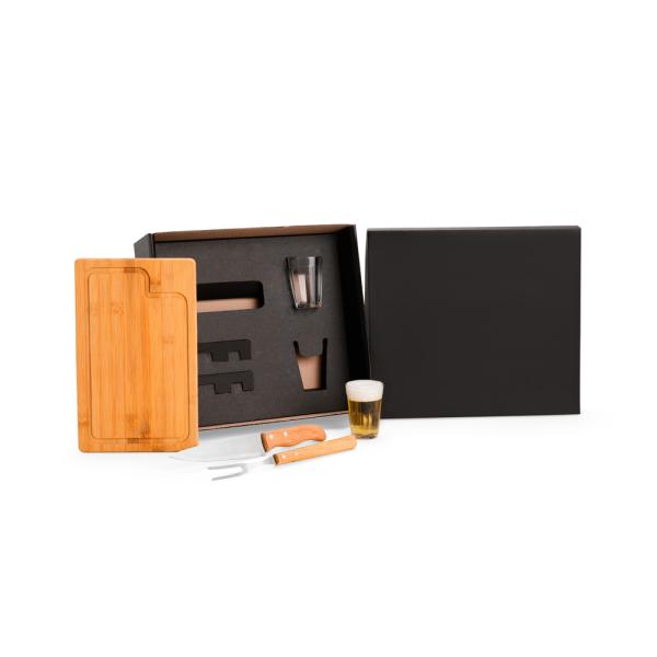 KIT PARA CHURRASCO COM COPOS - 5 PÇS