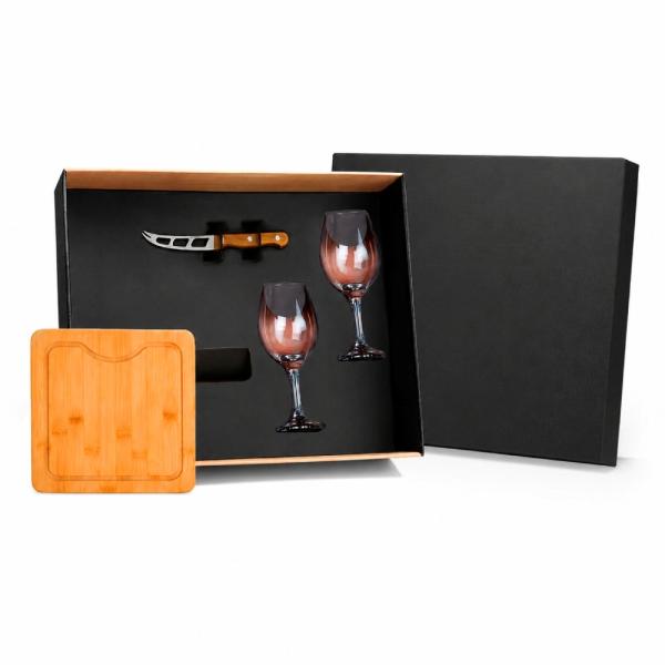KIT QUEIJO E VINHO - 4 PÇS