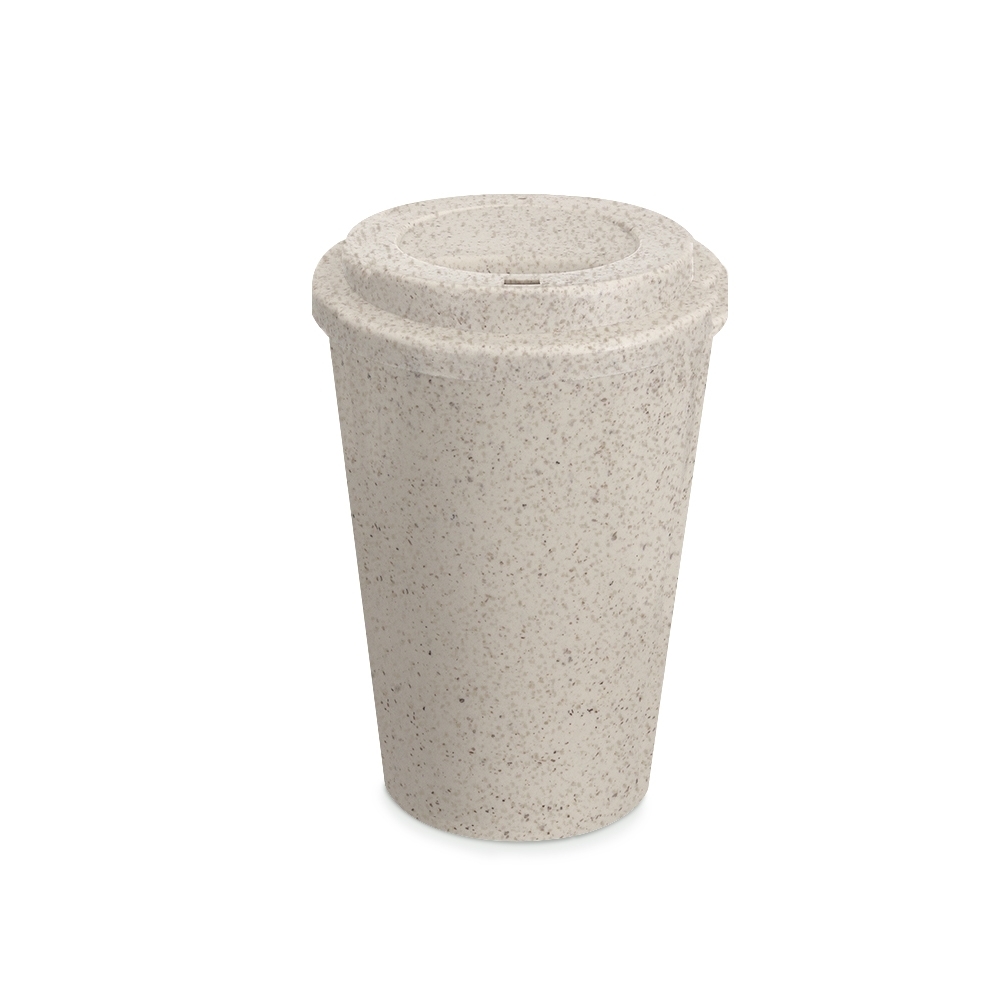 COPO FIBRA DE ARROZ C/ TAMPA 450ML