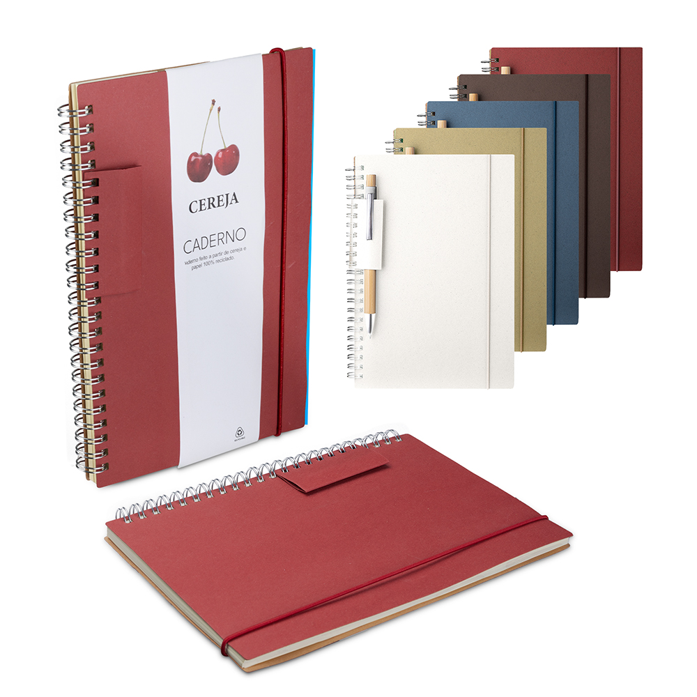 Caderno A5 Capa em Papel Reciclado