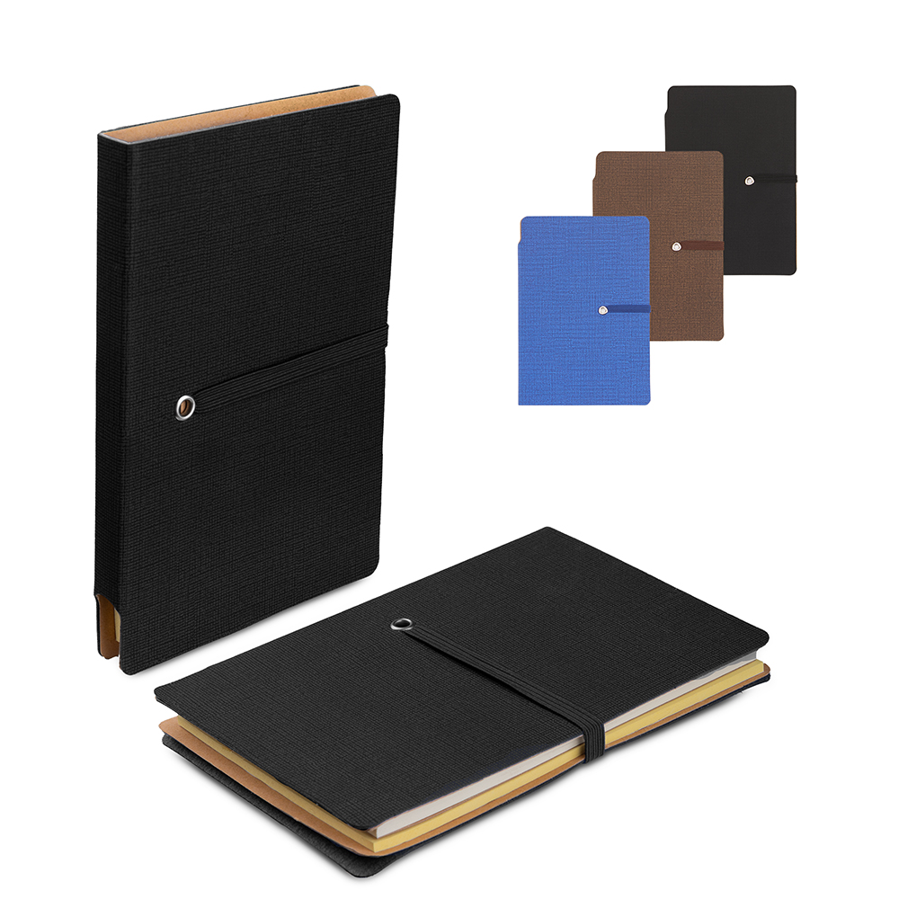Mini Caderno A6 com elástico