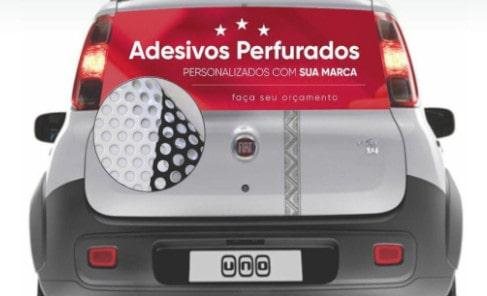 Adesivo Perfurado
