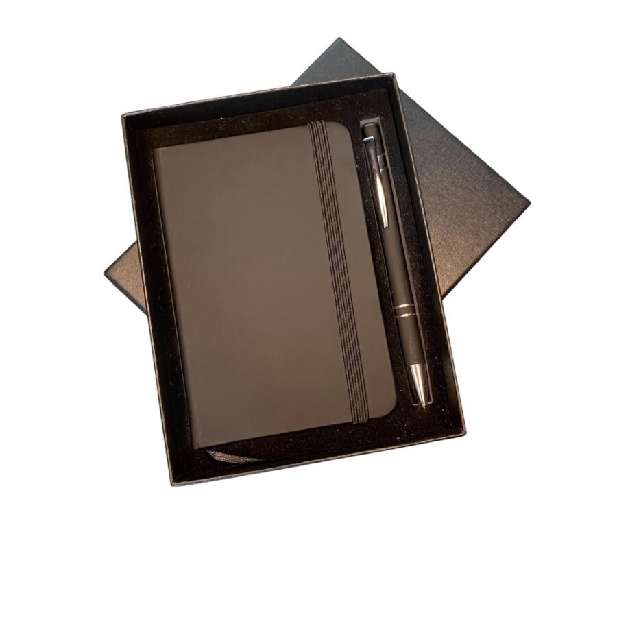KIT EXECUTIVO BLOCO 14X9 E CANETA 5015B METAL PRETA