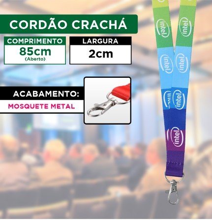 CORDÃO DE CRACHÁ C/ MOSQUETE