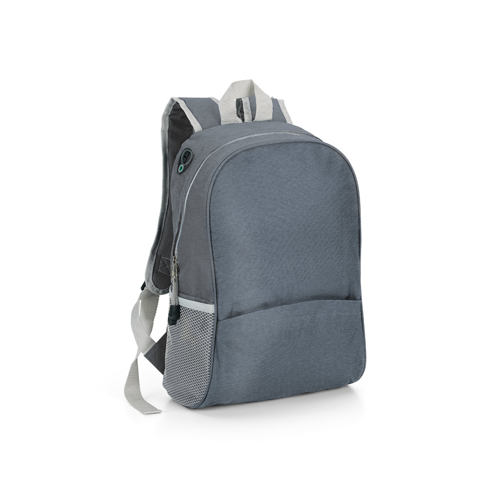 CITY. Mochila em 600D com saída para fone de ouvido (12 L)