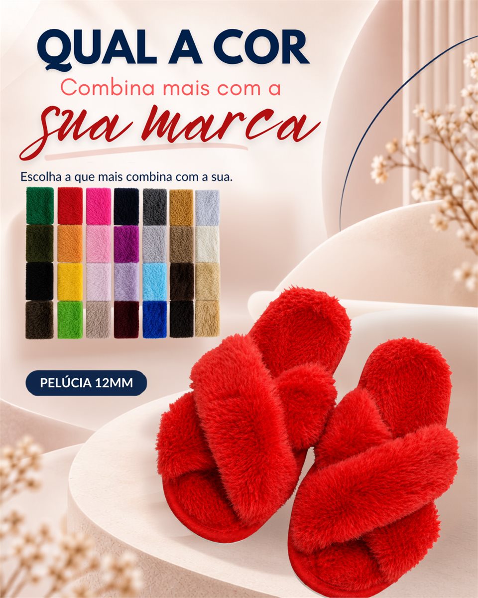 Pantufa Lisa - Modelo X - Sem Personalização