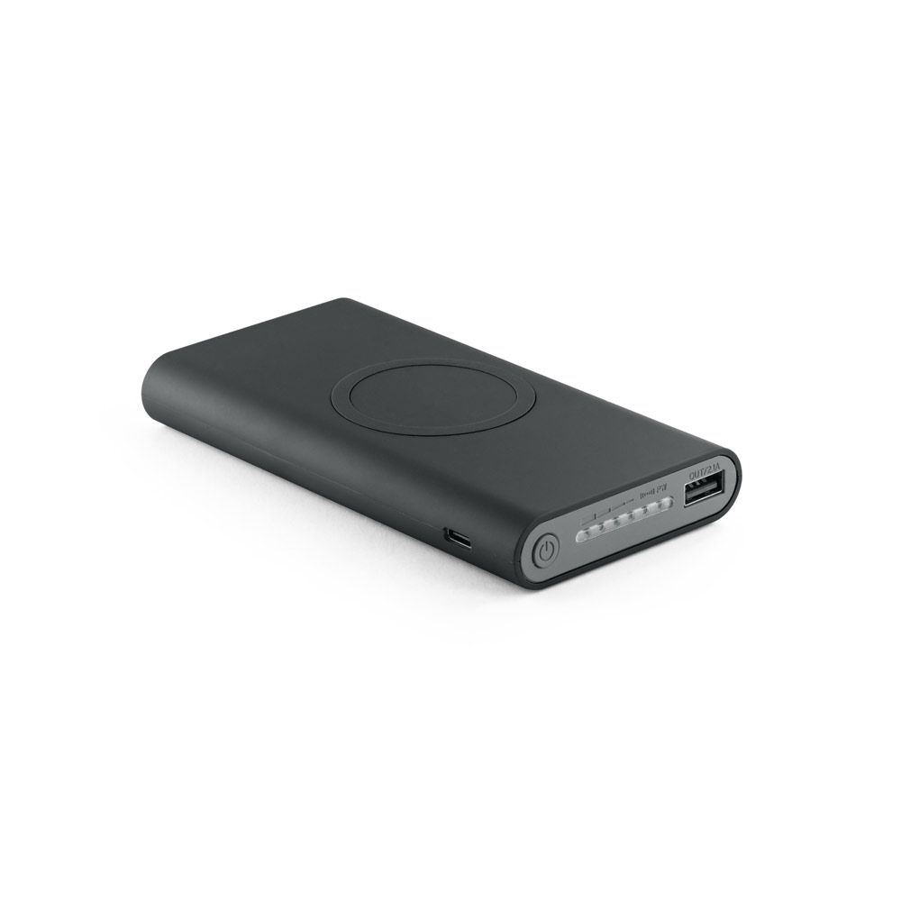 ALDRIN X. Bateria portátil por indução (wireless) super-rápido em ABS e capacidade de 10 000 mAh