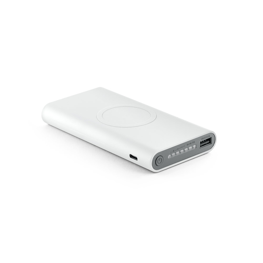 ALDRIN X. Bateria portátil por indução (wireless) super-rápido em ABS e capacidade de 10 000 mAh