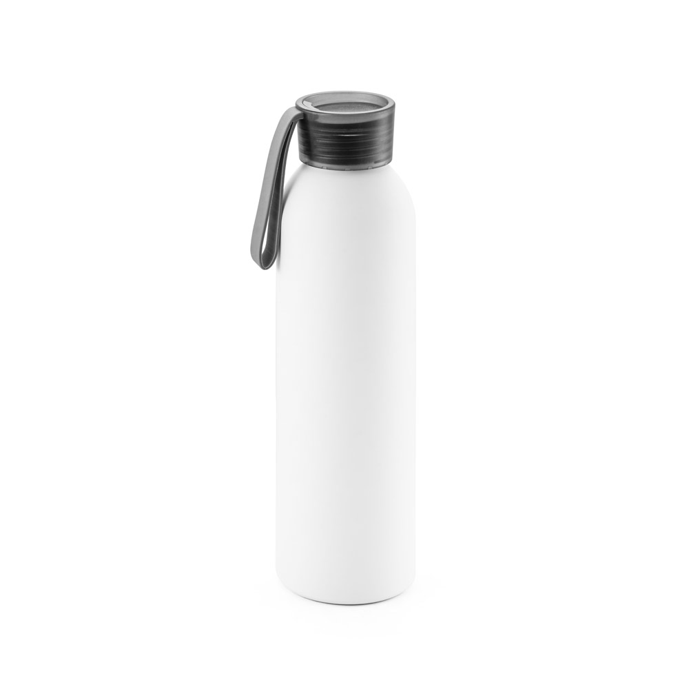 RIO. Squeeze em alumínio, com tampa em PP e tira em silicone 660 mL