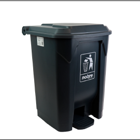 LIXEIRA 30L C/ PEDAL NOBRE CINZA
