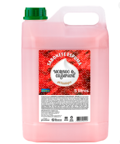 SABONETE ESPUMA 5L PREMISSE MORANGO E CHAMPAGNE