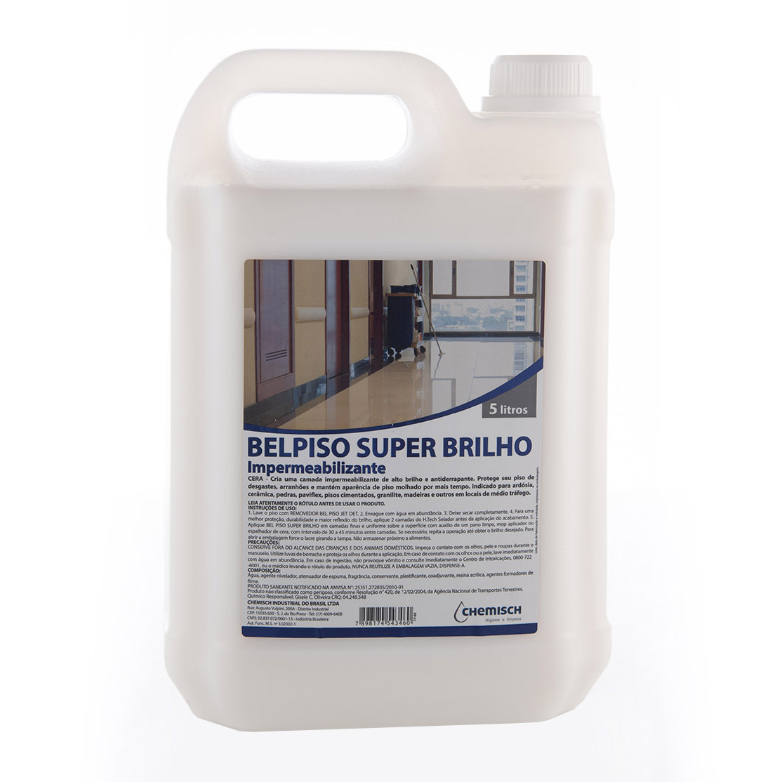 CERA IMPERMEABILIZANTE 5L CHEMISCH SUPER BRILHO INCOLOR