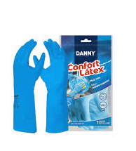 LUVA LATEX AZUL DANNY TAM 07 (P)