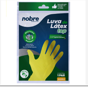 LUVA LATEX AMARELA NOBRE TOP TAM 07 (P)