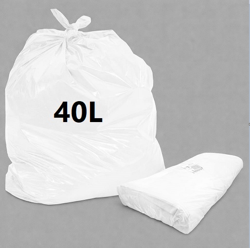 SACO DE LIXO BRANCO 40L CRONOS PREMIUM C/100 - 53X57X0,04