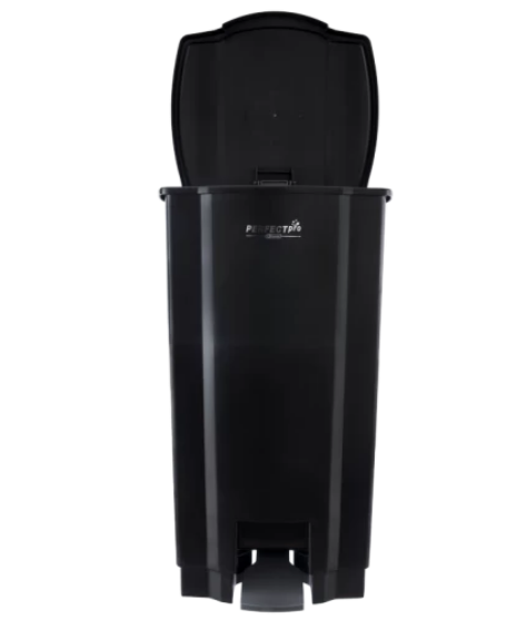 LIXEIRA 100L C/ PEDAL PERFECT BLACK