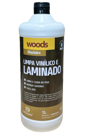 LIMPA PISO LAMINADO E VINILICO WOODS MADEIRA 1L BELLINZONI
