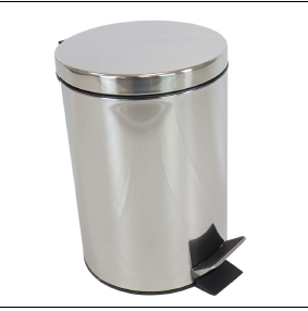 LIXEIRA INOX 8L C/ PEDAL NOBRE MOOD