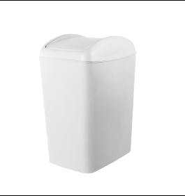 LIXEIRA 40L NOBRE BASCULANTE BRANCO MOOD