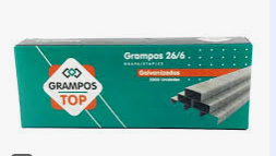 GRAMPO PARA GRAMPEADOR 26/6 TOP GALVANIZADO C/5000