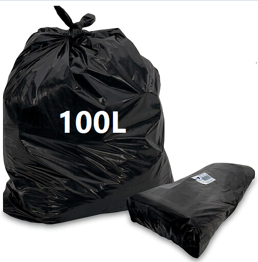 SACO DE LIXO PRETO 100L CRONOS PREMIUM C/100 - 70X85X0,05