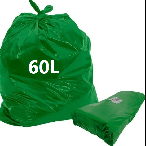 SACO DE LIXO VERDE 60L CRONOS PREMIUM C/100 - 53X70X0,05