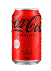 REFRIGERANTE COCA COLA LATA ZERO C/12