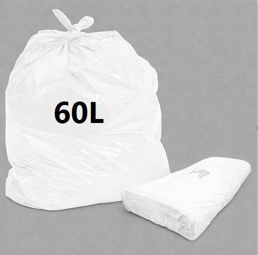 SACO DE LIXO BRANCO 60L CRONOS PREMIUM C/100 - 53X70X0,04