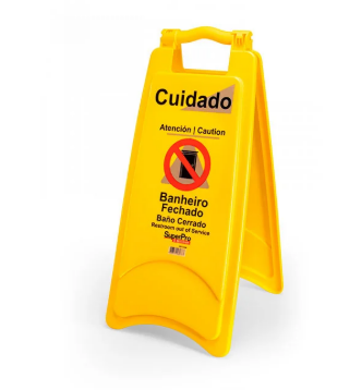 PLACA SINALIZADORA BANHEIRO FECHADO BETTANIN