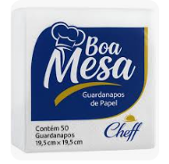 GUARDANAPO PAPEL BOA MESA 19,5x19,5 PEQ C/50