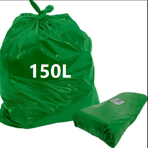 SACO DE LIXO VERDE 150L CRONOS PREMIUM C/100 - 90X90X0,07